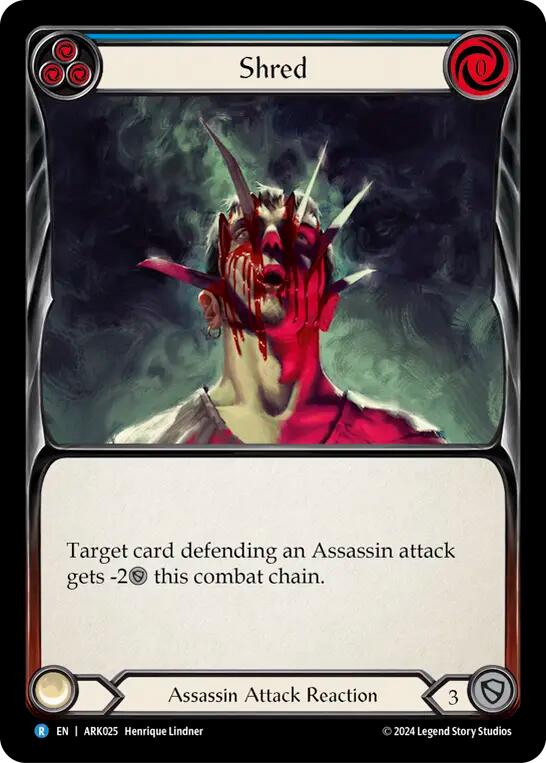 Shred (Blue) [ARK025] (The Hunted Arakni Blitz Deck) | Good Games Adelaide SA