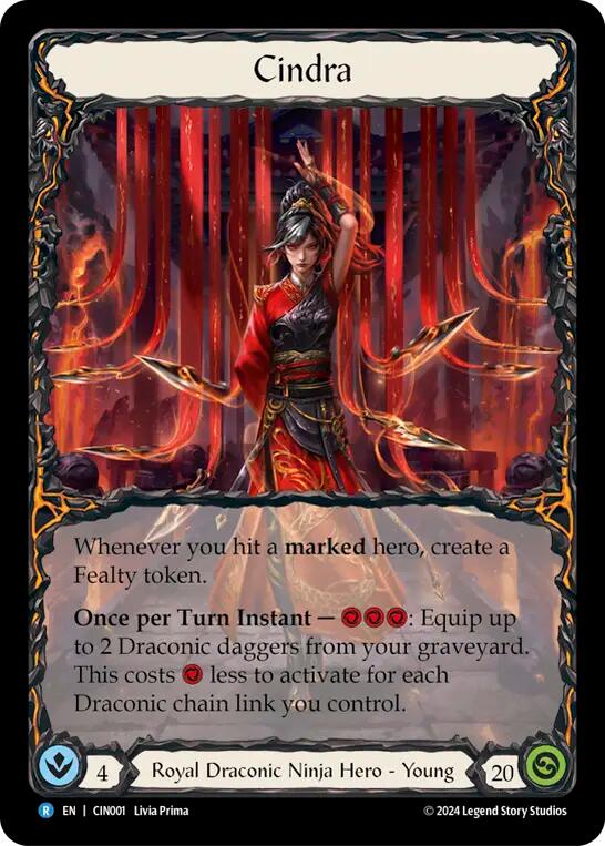 Cindra [CIN001] (The Hunted Cindra Blitz Deck)  Rainbow Foil | Good Games Adelaide SA