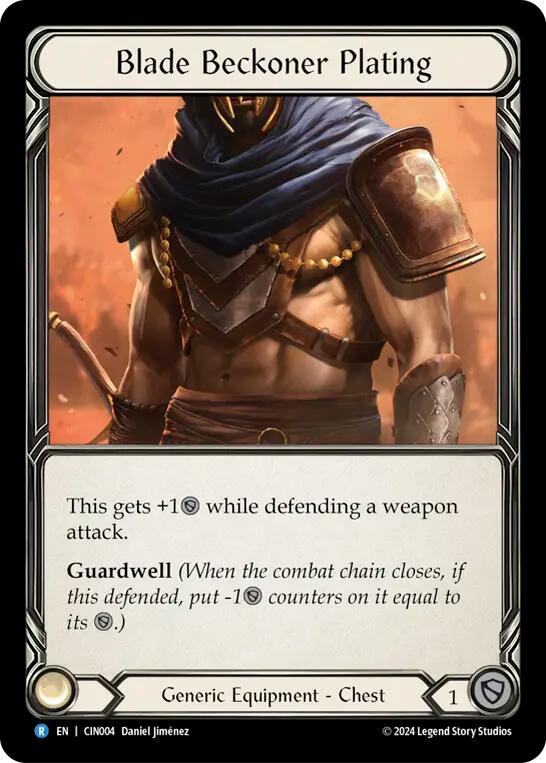 Blade Beckoner Plating [CIN004] (The Hunted Cindra Blitz Deck) | Good Games Adelaide SA