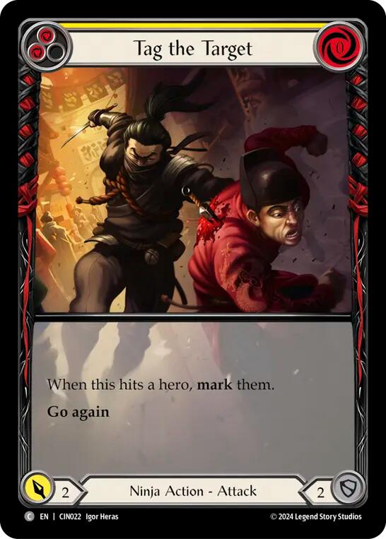 Tag the Target (Yellow) (Extended Art) [CIN022] (The Hunted Cindra Blitz Deck) | Good Games Adelaide SA
