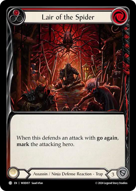 Lair of the Spider (Red) [WOD017] (The Hunted Arakni, Web of Deceit Blitz Deck) | Good Games Adelaide SA