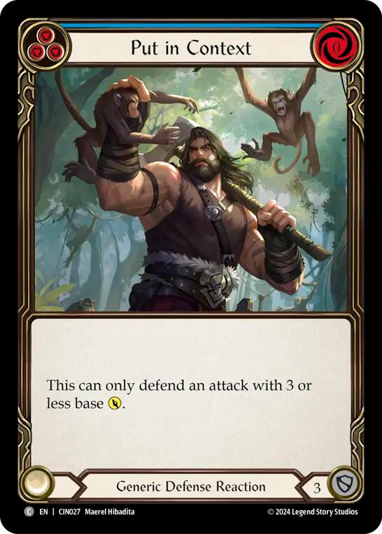 Put in Context (Blue) [CIN027] (The Hunted Cindra Blitz Deck) | Good Games Adelaide SA