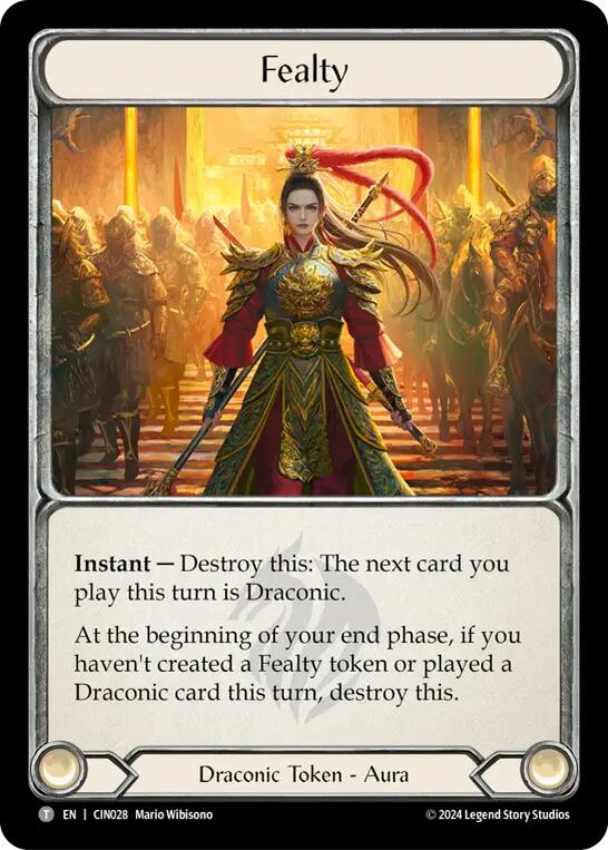 Fealty [CIN028 // CIN029] (The Hunted Cindra Blitz Deck) | Good Games Adelaide SA