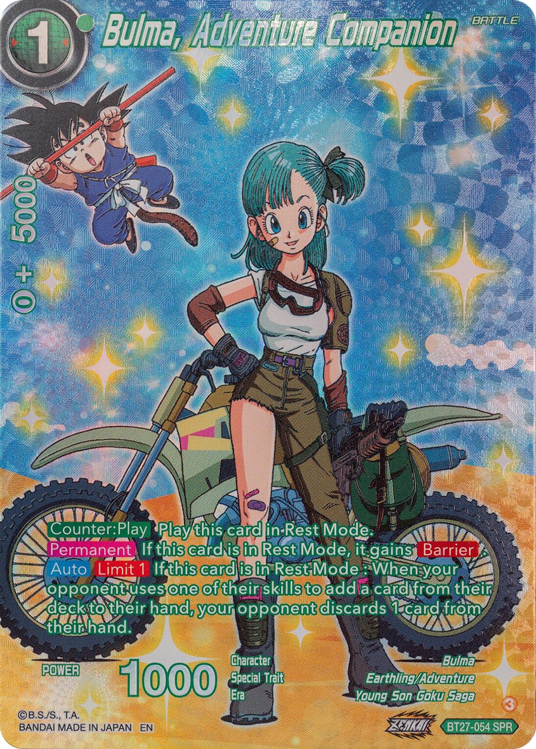 Bulma, Adventure Companion (SPR) (BT27-054) [History of Z] | Good Games Adelaide SA