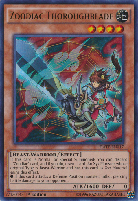Zoodiac Thoroughblade [RATE-EN017] Ultra Rare | Good Games Adelaide SA
