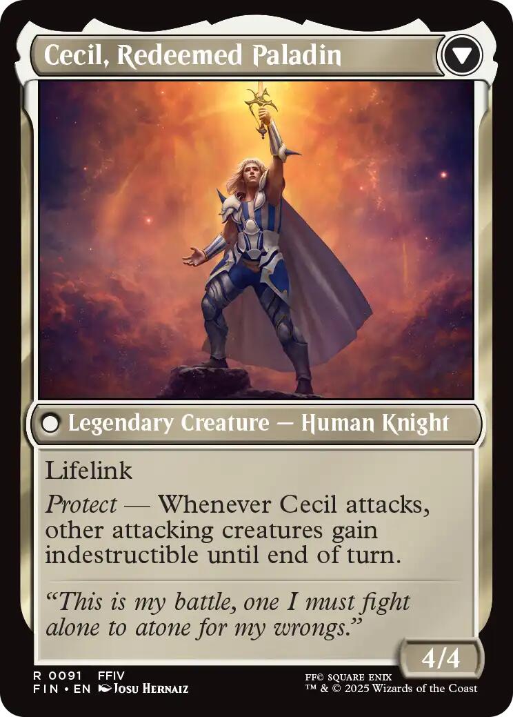 Cecil, Dark Knight // Cecil, Redeemed Paladin [FINAL FANTASY] | Good Games Adelaide SA