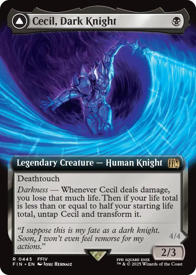 Cecil, Dark Knight // Cecil, Redeemed Paladin (Extended Art) [FINAL FANTASY] | Good Games Adelaide SA