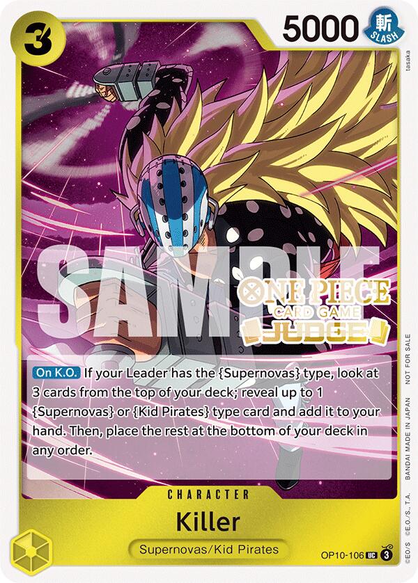 Killer (Judge Pack Vol. 5) [One Piece Promotion Cards] | Good Games Adelaide SA