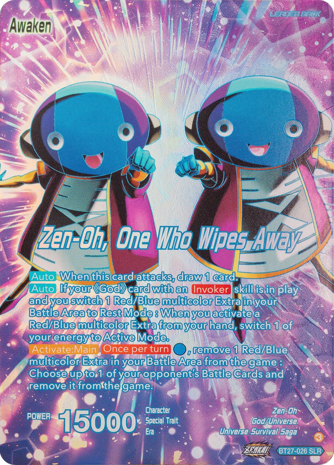 Zen-Oh // Zen-Oh, One Who Wipes Away (SLR) (BT27-026) [History of Z] | Good Games Adelaide SA