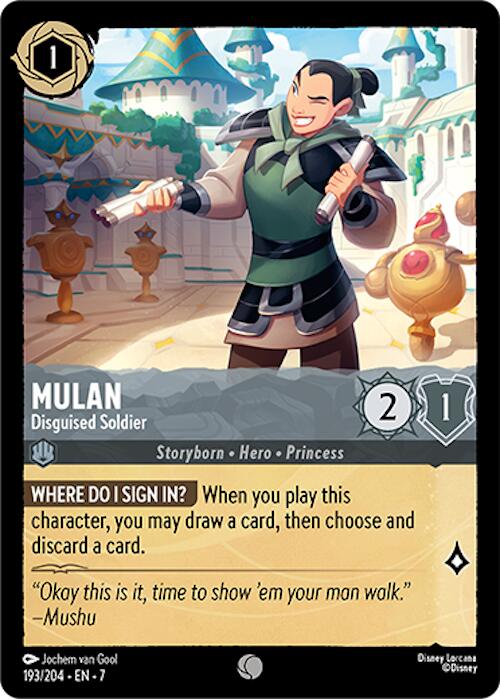 Mulan - Disguised Soldier (193/204) [Archazia's Island] | Good Games Adelaide SA