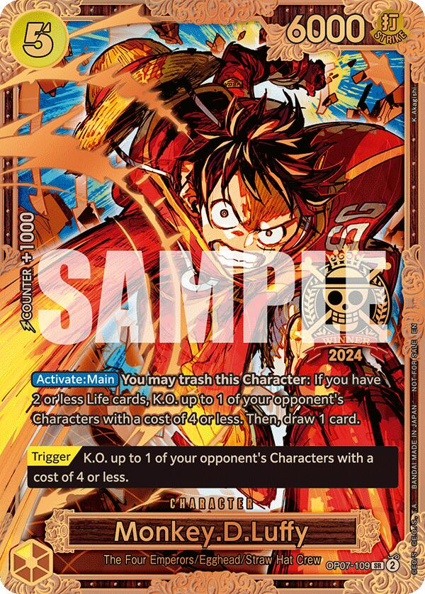 Monkey.D.Luffy (Championship 2024 World Final 3rd Place) [One Piece Promotion Cards] | Good Games Adelaide SA