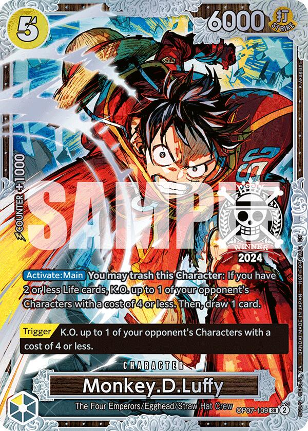 Monkey.D.Luffy (Championship 2024 World Final 2nd Place) [One Piece Promotion Cards] | Good Games Adelaide SA
