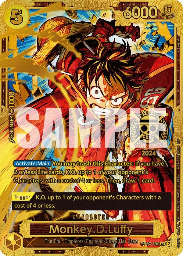 Monkey.D.Luffy (Championship 2024 World Final 1st Place) [One Piece Promotion Cards] | Good Games Adelaide SA