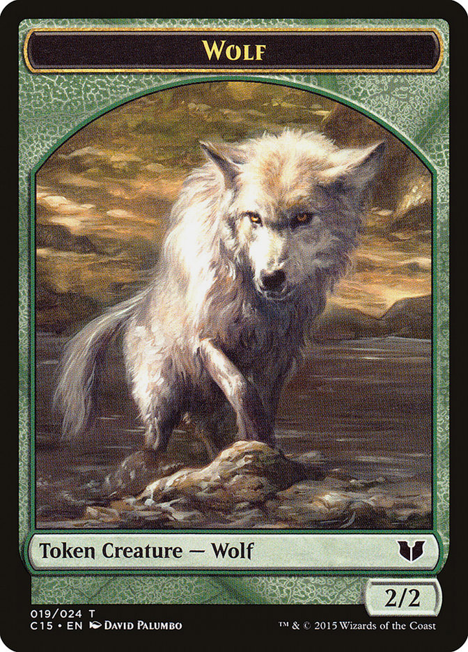 Spider // Wolf Double-Sided Token [Commander 2015 Tokens] | Good Games Adelaide SA