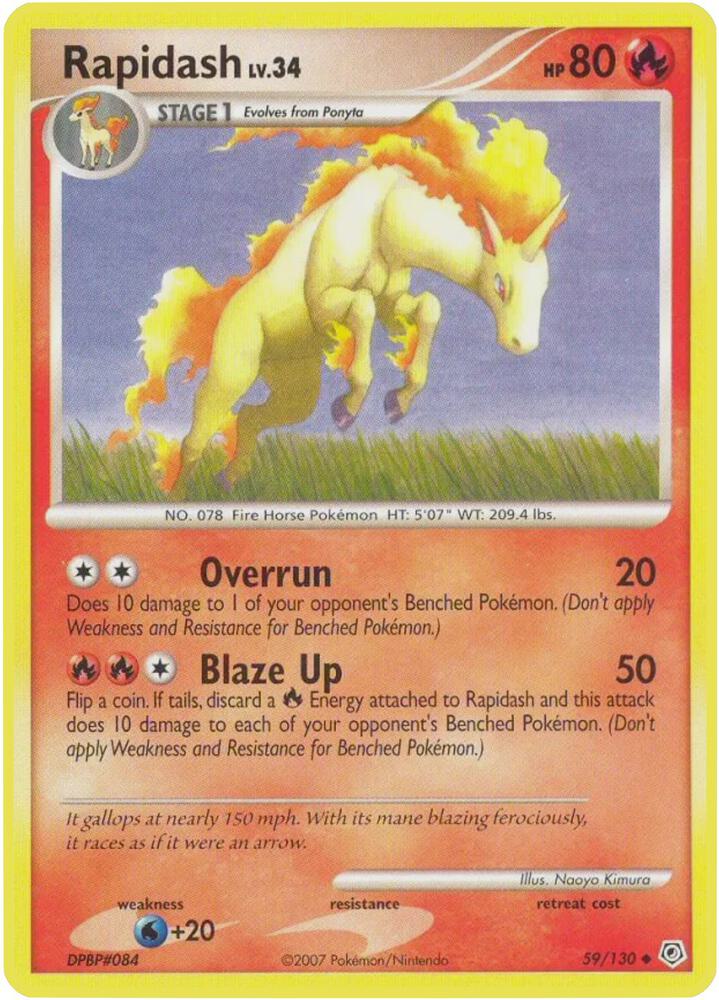 Rapidash 59/130 (Diamond and Pearl)  | Good Games Adelaide SA