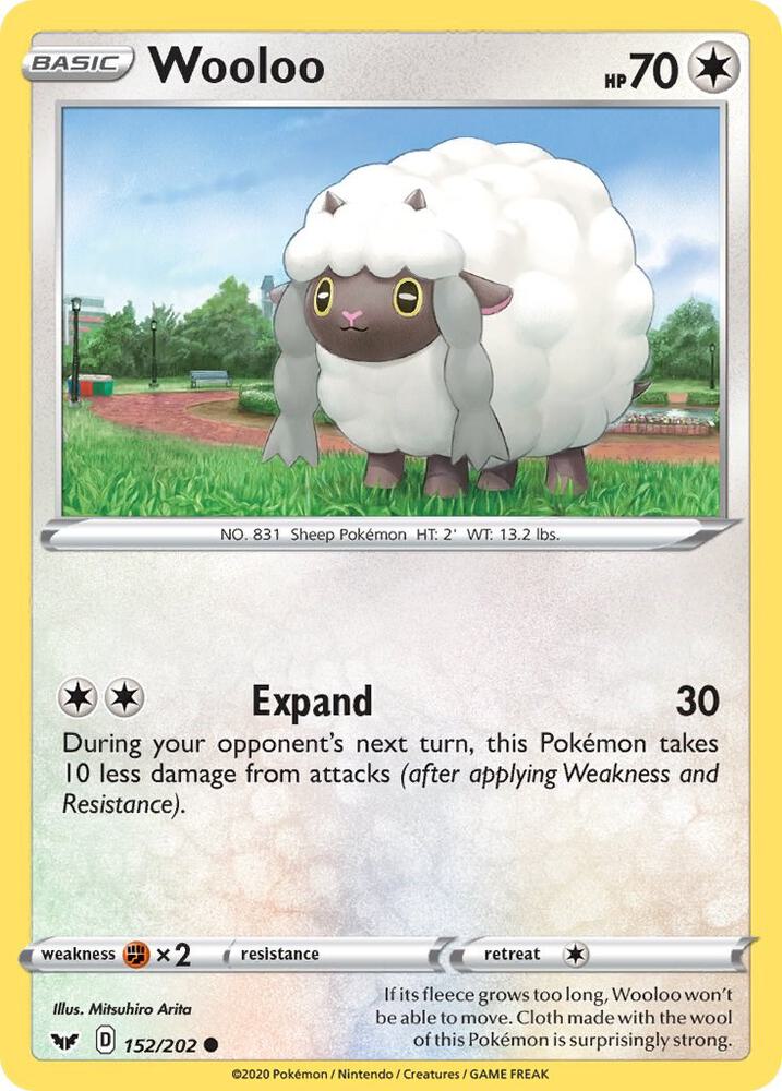 Wooloo 152 152/202 (SWSH01: Sword & Shield Base Set)  | Good Games Adelaide SA