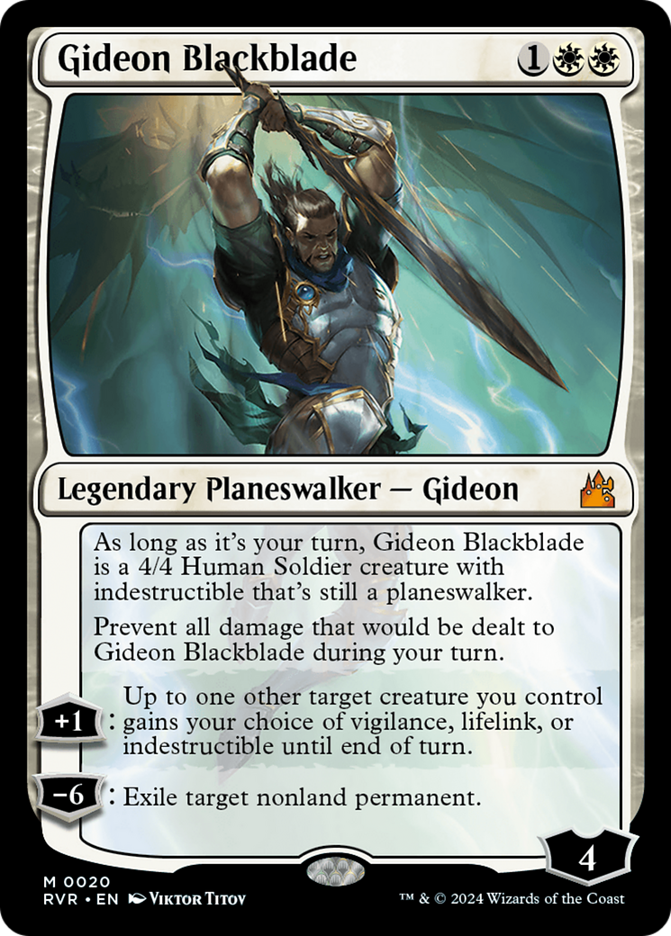 Gideon Blackblade [Ravnica Remastered] | Good Games Adelaide SA