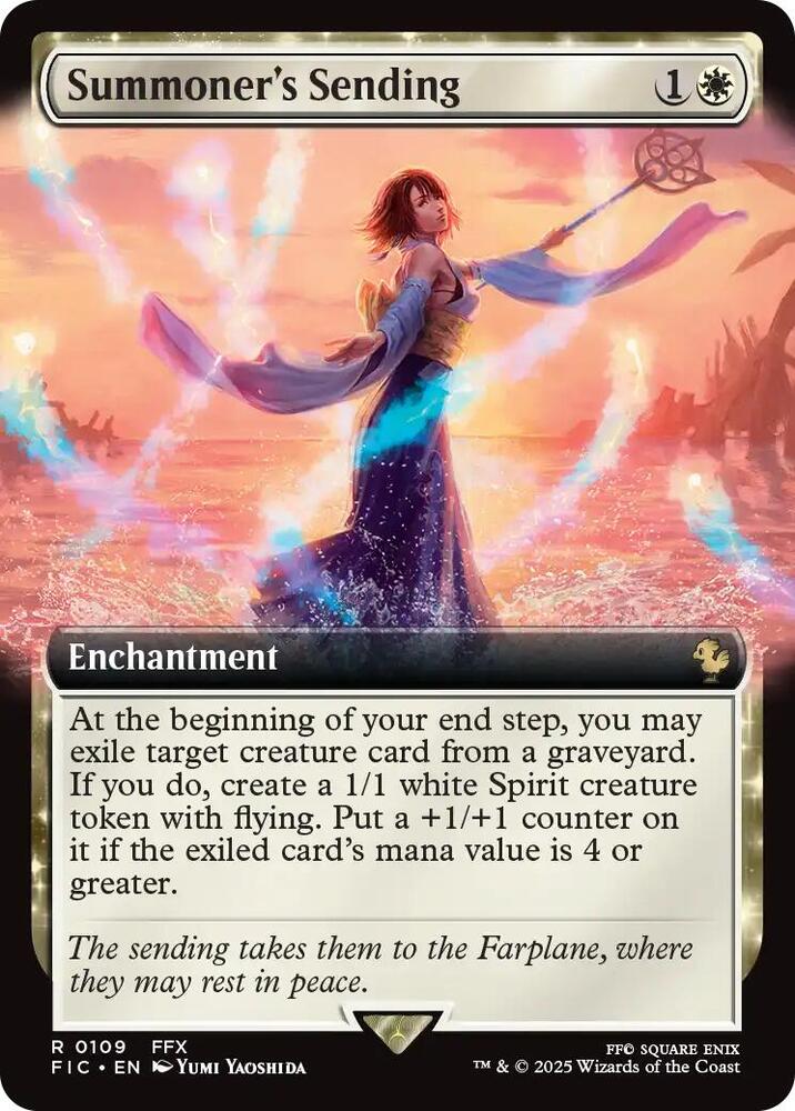 Summoner's Sending 109 (Commander: FINAL FANTASY)  - Extended Art Foil | Good Games Adelaide SA