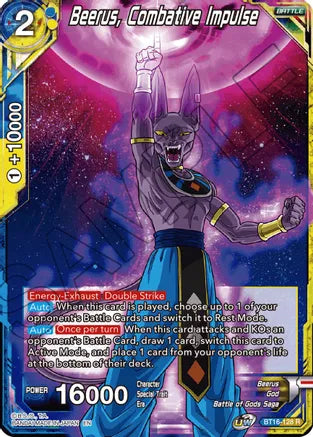 Beerus, Combative Impulse [BT16-128] | Good Games Adelaide SA