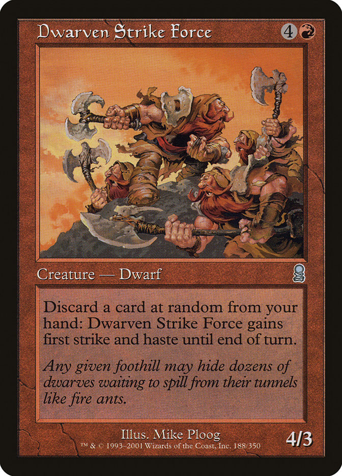 Dwarven Strike Force 188 (Odyssey)  - Foil | Good Games Adelaide SA