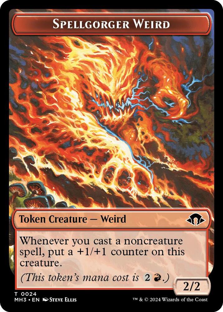 Spellgorger Weird Energy Reserve Double Sided Token 24 // 36 (Modern Horizons 3)  | Good Games Adelaide SA