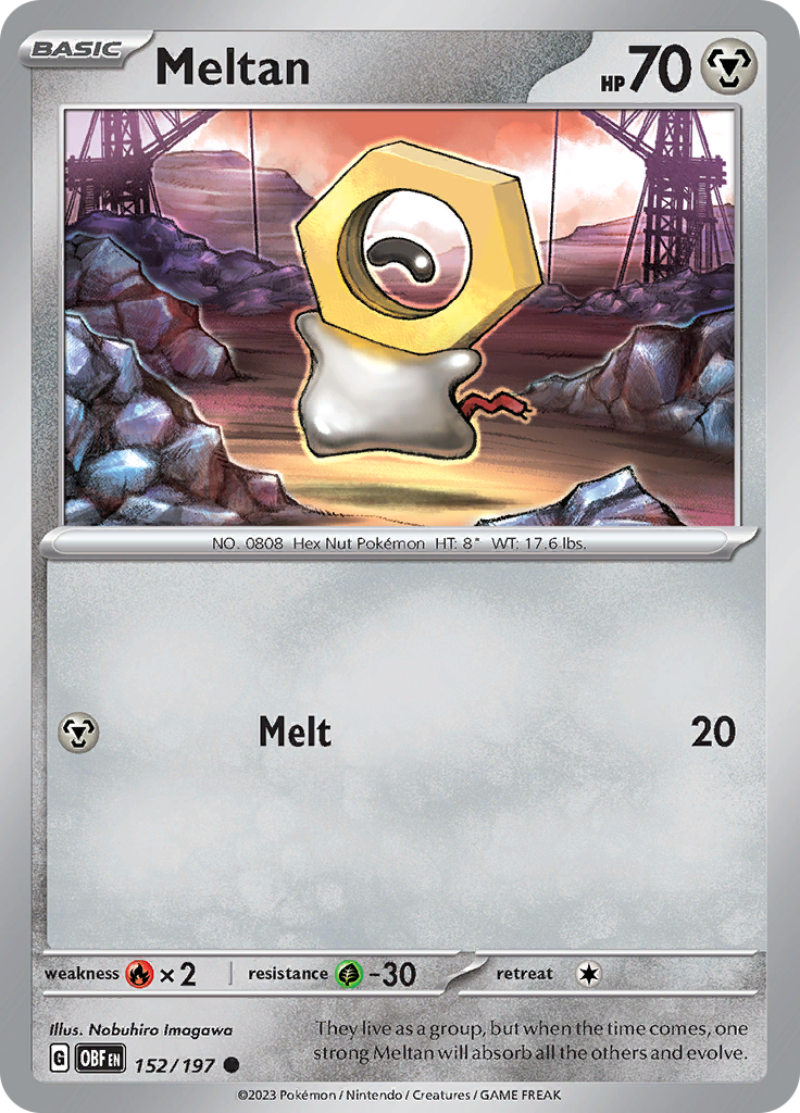 Meltan (152/197) [Scarlet & Violet: Obsidian Flames] | Good Games Adelaide SA