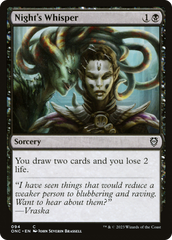 Night's Whisper [Phyrexia: All Will Be One Commander] | Good Games Adelaide SA