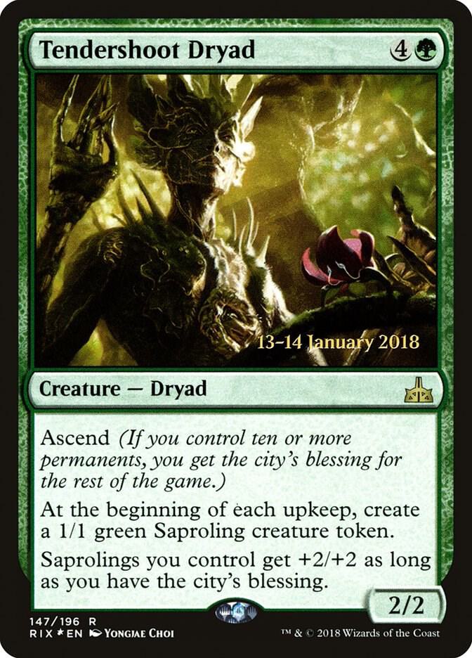 Tendershoot Dryad 147 (Prerelease Cards)  - Foil | Good Games Adelaide SA