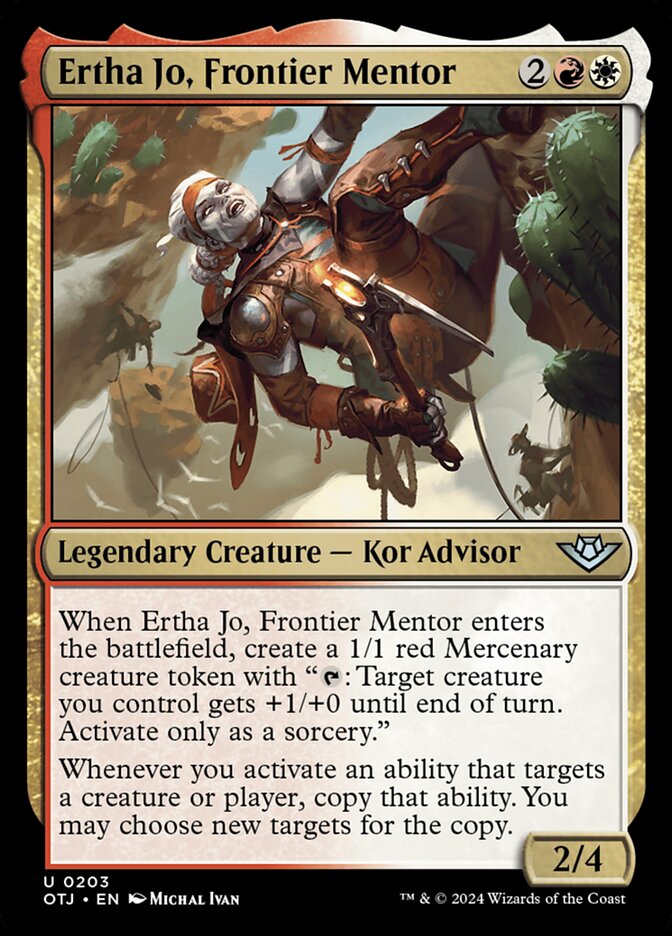 Ertha Jo, Frontier Mentor 203 (Outlaws of Thunder Junction)  - Foil | Good Games Adelaide SA