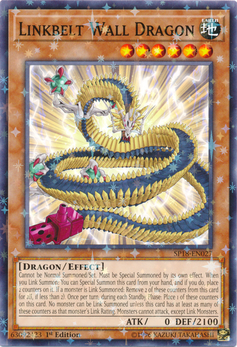 Linkbelt Wall Dragon [SP18-EN027] Starfoil Rare | Good Games Adelaide SA