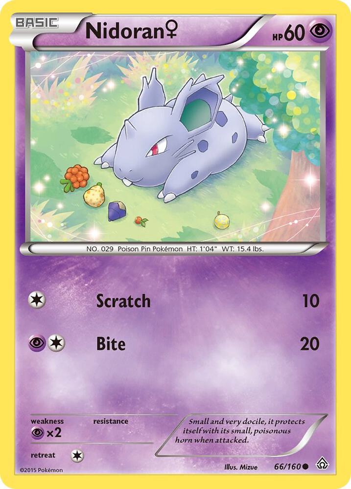 Nidoran F 66/160 (XY - Primal Clash)  | Good Games Adelaide SA