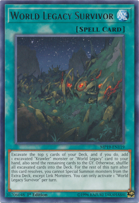 World Legacy Survivor [MP19-EN119] Rare | Good Games Adelaide SA
