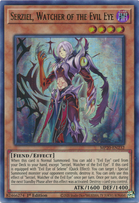 Serziel, Watcher of the Evil Eye [MP20-EN232] Ultra Rare | Good Games Adelaide SA