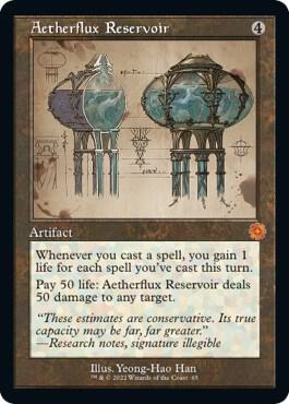 Aetherflux Reservoir Schematic 65 (The Brothers' War: Retro Frame Artifacts)  - Foil | Good Games Adelaide SA