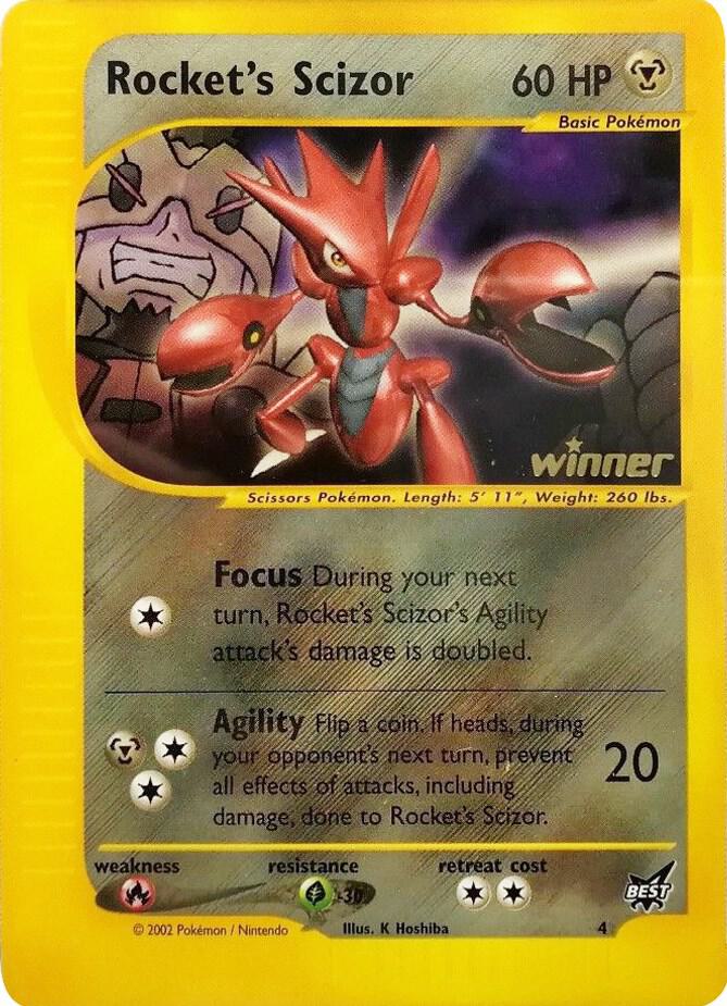Rockets Scizor 4 Winner 004/009 (Best of Promos)  | Good Games Adelaide SA