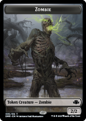 Zombie // Cat (008) Double-Sided Token [Dominaria Remastered Tokens] | Good Games Adelaide SA