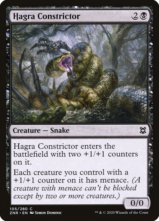 Hagra Constrictor 105/280 (Zendikar Rising)  | Good Games Adelaide SA