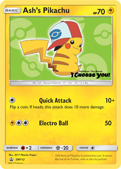 Ash's Pikachu (SM112) [Sun & Moon: Black Star Promos] | Good Games Adelaide SA