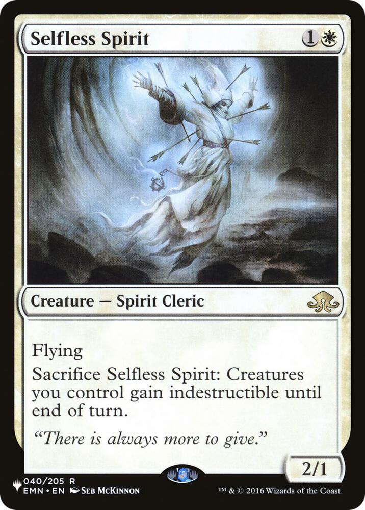 Selfless Spirit 040/205 (The List Reprints)  | Good Games Adelaide SA