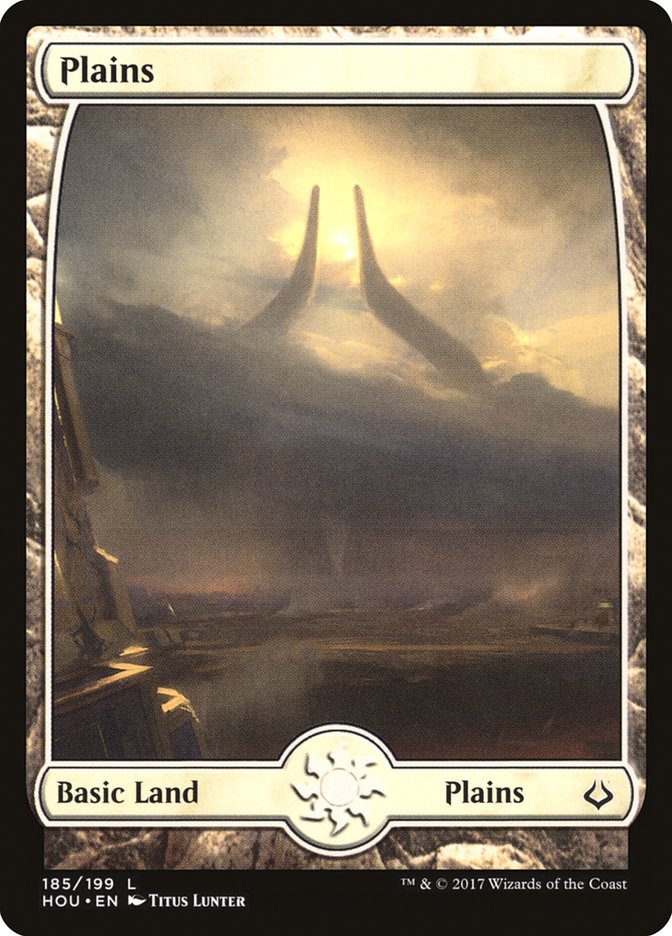 Plains (185) - Full Art [Hour of Devastation] | Good Games Adelaide SA