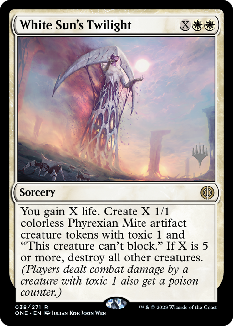 White Sun's Twilight (Promo Pack) [Phyrexia: All Will Be One Promos] | Good Games Adelaide SA