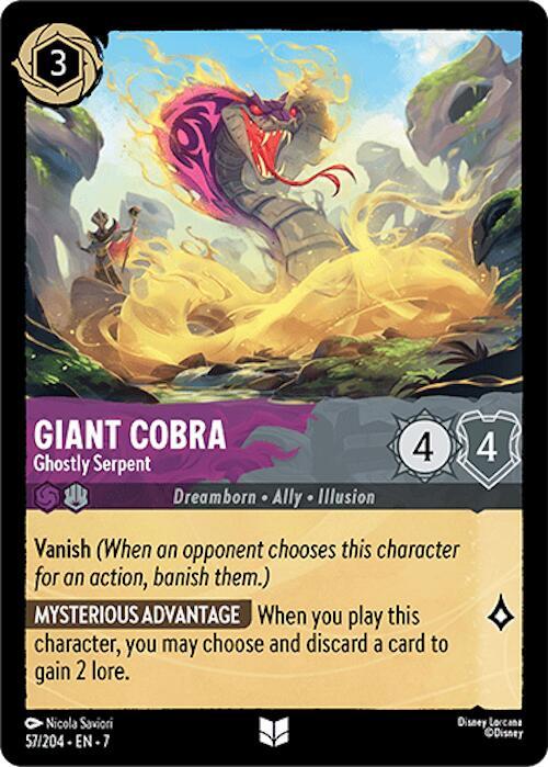 Giant Cobra Ghostly Serpent 57/204 (Archazia's Island)  | Good Games Adelaide SA