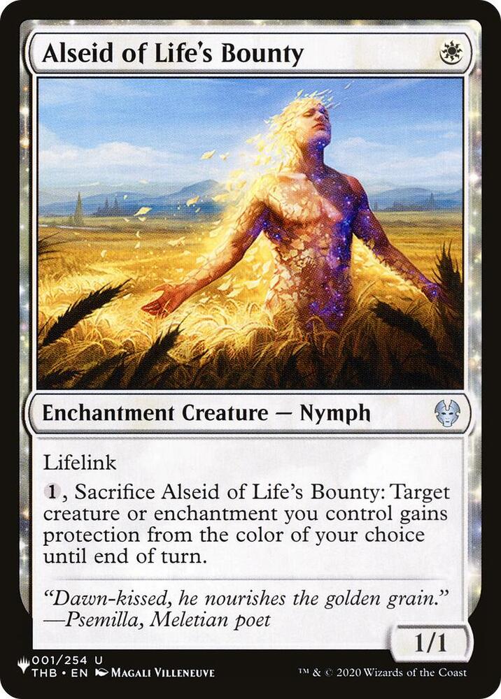 Alseid of Lifes Bounty 001/254 (The List Reprints)  | Good Games Adelaide SA