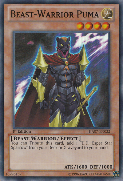 Beast-Warrior Puma [HA07-EN032] Super Rare | Good Games Adelaide SA