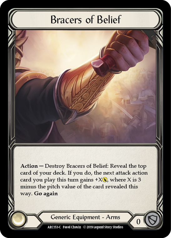 Bracers of Belief [ARC153-C] 1st Edition Cold Foil | Good Games Adelaide SA
