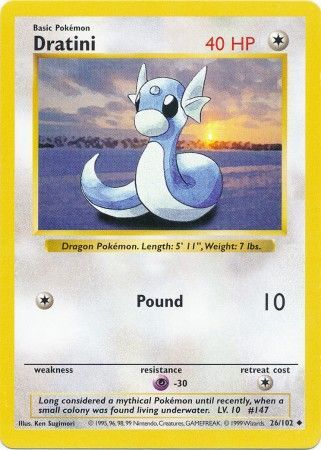 Dratini (26/102) [Base Set Shadowless Unlimited] | Good Games Adelaide SA