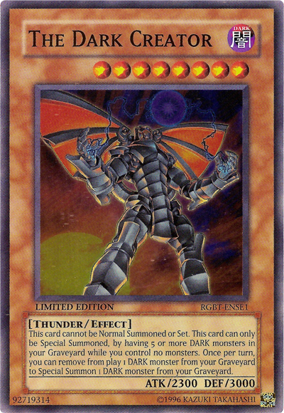 The Dark Creator [RGBT-ENSE1] Super Rare | Good Games Adelaide SA