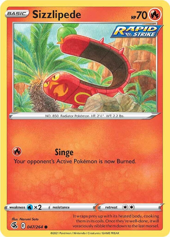 Sizzlipede 047/264 (SWSH08: Fusion Strike)  | Good Games Adelaide SA