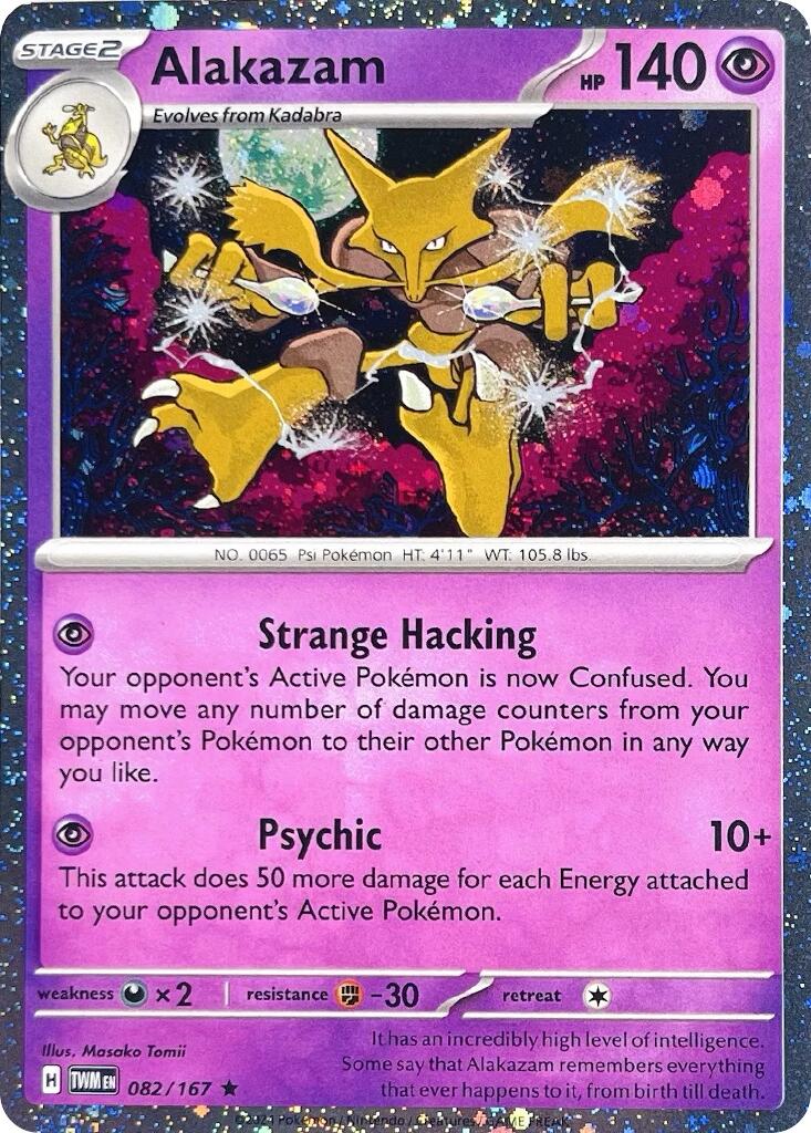 Alakazam (082/167) (Cosmos Holo) [Scarlet & Violet: Twilight Masquerade] | Good Games Adelaide SA
