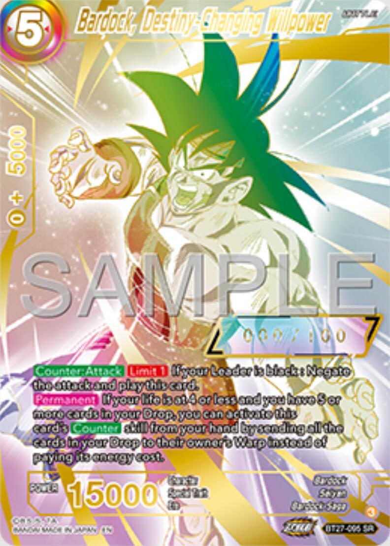 Bardock, Destiny-Changing Willpower (Serial Numbered) (BT27-095) [History of Z] | Good Games Adelaide SA